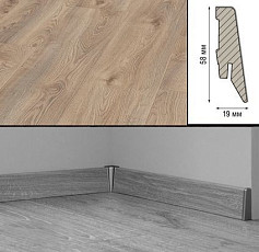 Плинтус Плинтус МДФ Kronotex ламинированный D3669 Плинтус ламинированный МДФ Kronotex Дуб Макро бежевый фото 1 | FLOORDEALER